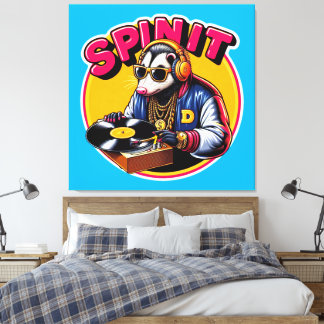 SPIN IT-OPOSSUM DJ 2 CANVAS PRINT