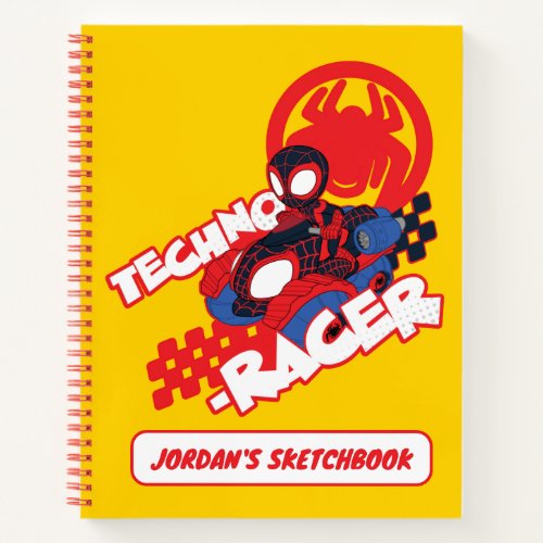 Spin Riding His Techno_Racer Drawing Notebook