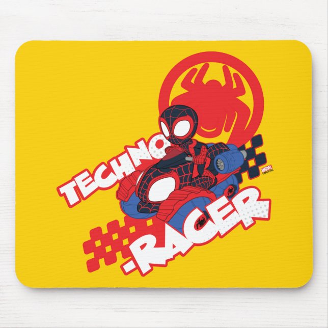 Spin Riding His Techno-Racer Mouse Pad (Front)