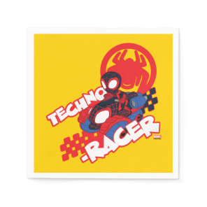 Spin Riding His Techno-Racer Napkins