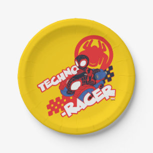 Spin Riding His Techno-Racer Paper Plates