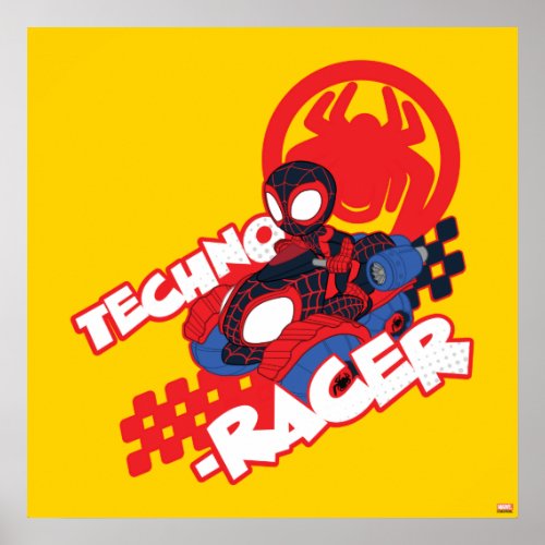 Spin Riding His Techno_Racer Poster
