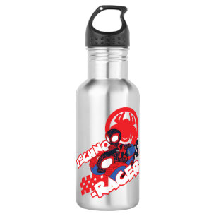 Spin Riding His Techno-Racer Stainless Steel Water Bottle