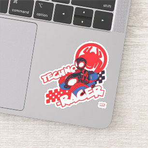 Spin Riding His Techno-Racer Sticker
