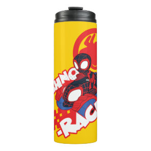 Spin Riding His Techno-Racer Thermal Tumbler