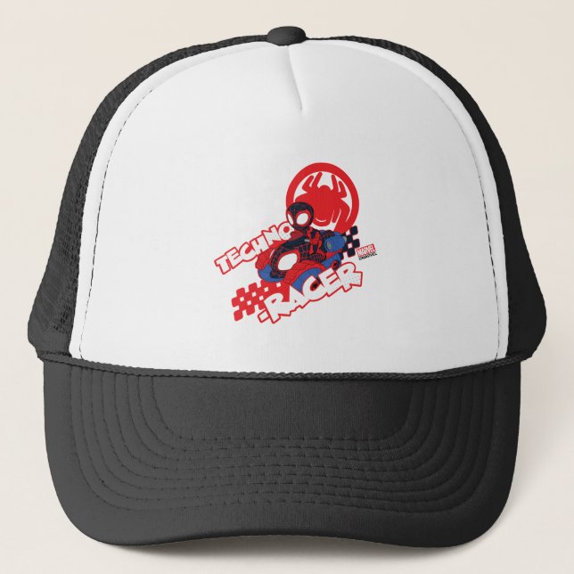 Spin Riding His Techno-Racer Trucker Hat (Front)