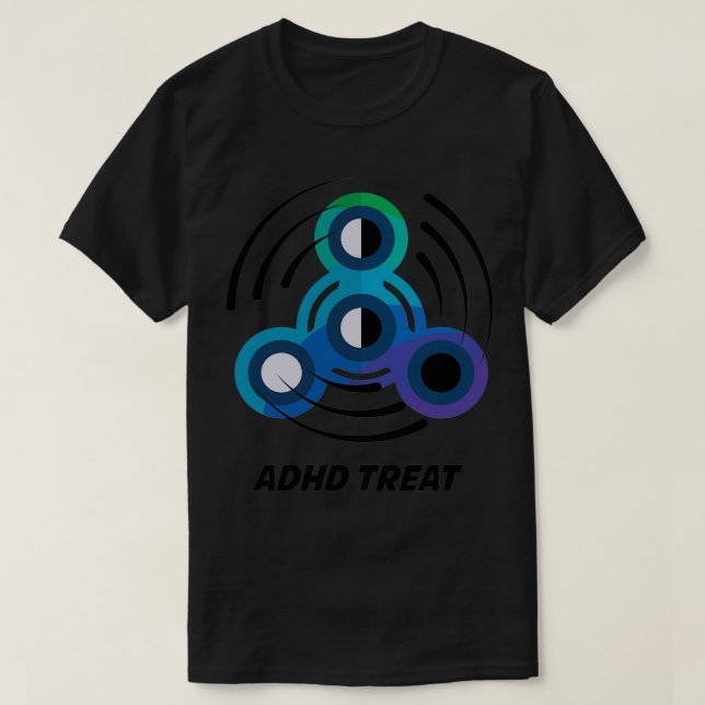 Spin Storm Toy Hand Spinner ADHD Awareness T-Shirt (Design Front)