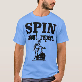 Spin Sweat Repeat Fitness Exercise Fatburning Indo T-Shirt