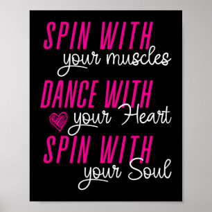Spin With Your Muscles Color Guard Marching Band Poster