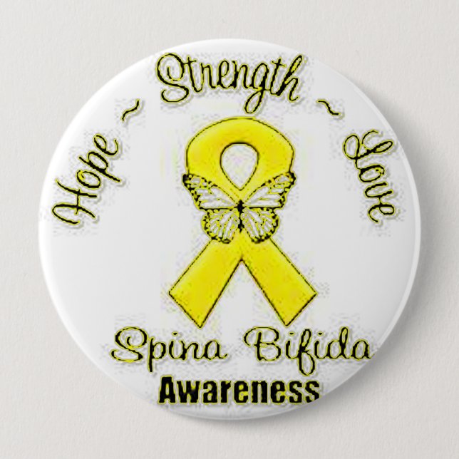 Spina Bifida Awareness Button (Front)