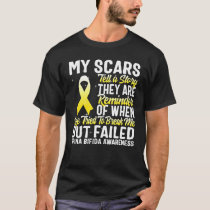 Spina Bifida Awareness Month My Scars Tell Story S T-Shirt