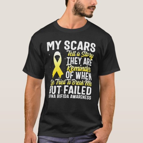 Spina Bifida Awareness Month My Scars Tell Story S T_Shirt
