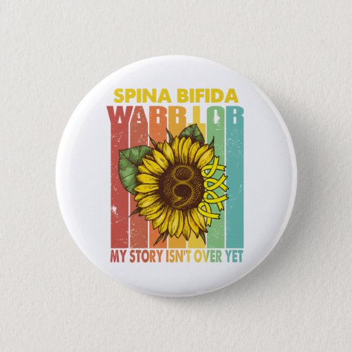 Spina Bifida Awareness Month Ribbon Gifts Button