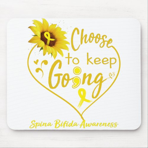 Spina Bifida Awareness Month Ribbon Gifts Mouse Pad