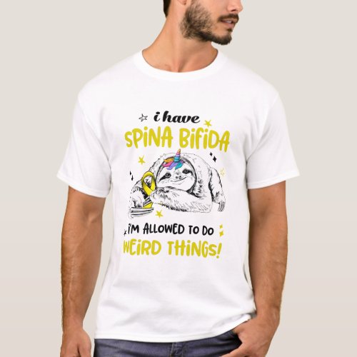 Spina Bifida Awareness Month Ribbon Gifts T_Shirt
