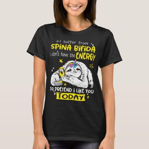 Spina Bifida Awareness Month Ribbon Gifts T_Shirt