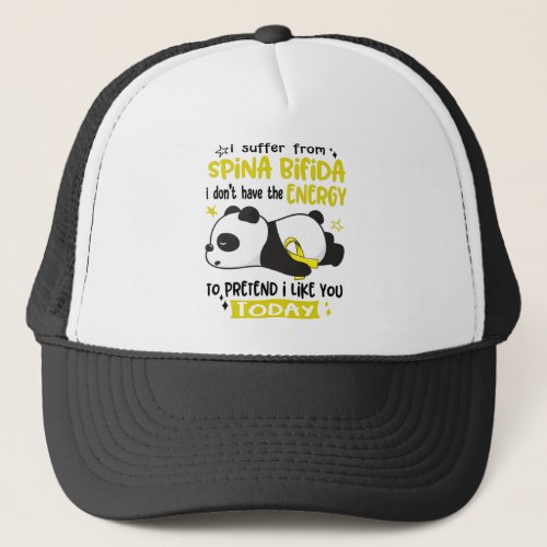 Spina Bifida Awareness Month Ribbon Gifts Trucker Hat