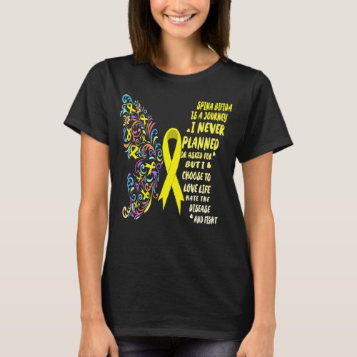 spina bifida journey live life fight T_Shirt