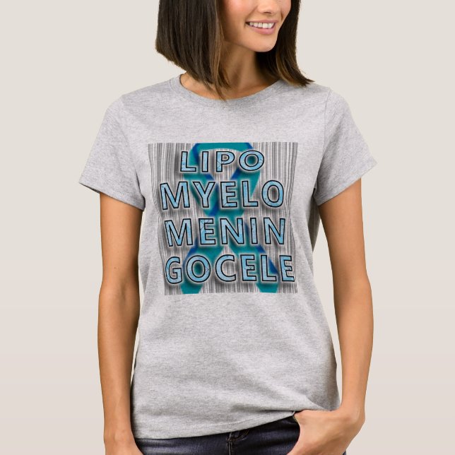 Spina Bifida Lipomyelomeningocele Awareness T-Shirt (Front)