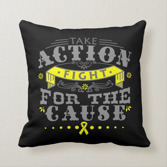 Spina Bifida Take Action Fight For The Cause Pillows