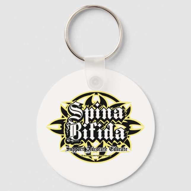Spina Bifida Tribal Keychain (Front)