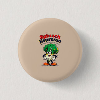 Spinach Espresso Hat Button