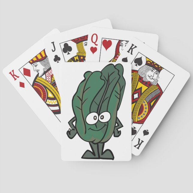 Spinach Face Playing Cards (Back)