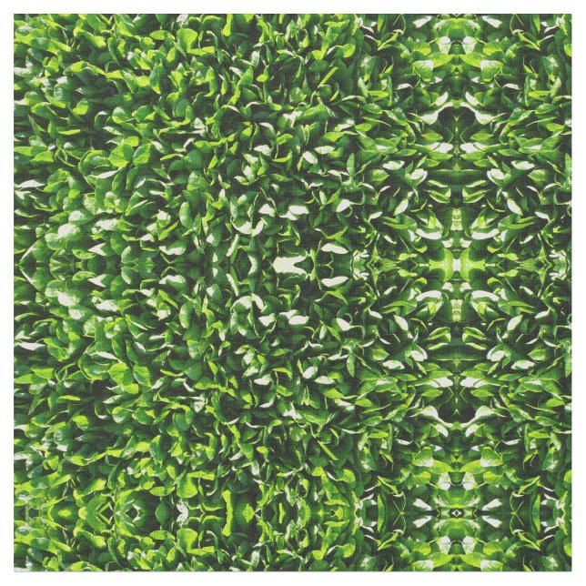 spinach field photograph fabric (Close Up)
