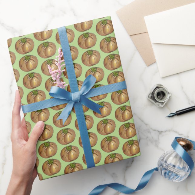 Spinach Knish Knishes NYC Jewish Deli Food  Wrapping Paper (Gifting)