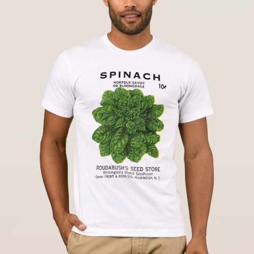 Spinach Seed Packet Label T_Shirt