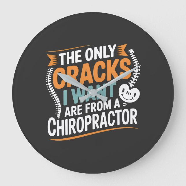 Spinal Alignment and Posture Recovery Large Clock (Front)