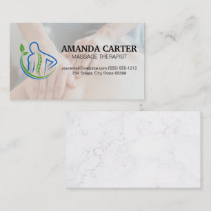 Spinal Back Logo   Massage Session Business Card
