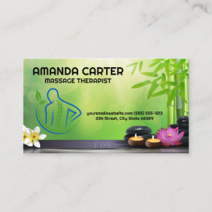 Spinal Back Logo   Massage Session Business Card