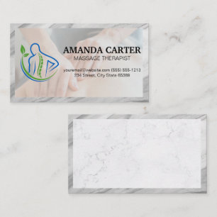 Spinal Back Logo   Tissue Massage Business Card