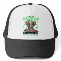 Spinal Cord Injury Awareness Month Ribbon Gifts Trucker Hat