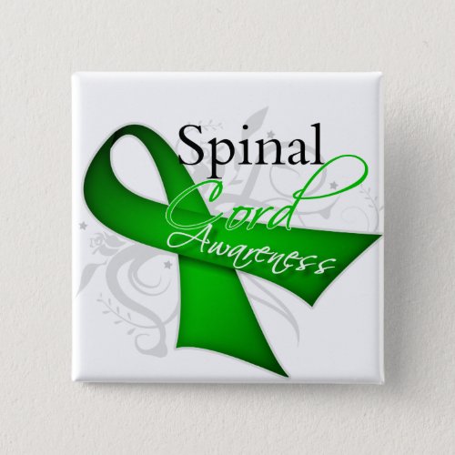 Spinal Cord Injury Awareness Ribbon Button