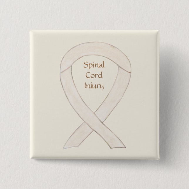 Spinal Cord Injury Awareness Ribbon Button Pins (Front)