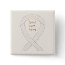 Spinal Cord Injury Awareness Ribbon Button Pins