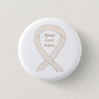 Spinal Cord Injury Awareness Ribbon Custom Button