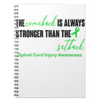 Spinal Cord Injury Awareness Ribbon Support Gifts Notebook
