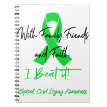 Spinal Cord Injury Awareness Ribbon Support Gifts Notebook