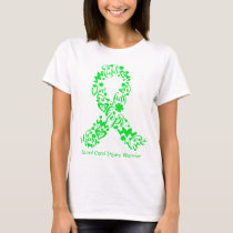 Spinal Cord Injury Awareness Ribbon Support Gifts T-Shirt