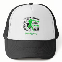 Spinal Cord Injury Awareness Ribbon Support Gifts Trucker Hat