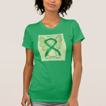 Spinal Cord Injury Green Awareness Ribbon Shirt
