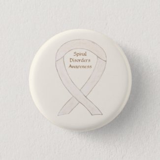 Spinal Disorders Awareness Ribbon Pin Buttons