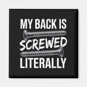 Spinal Fusion Art For Men Women Recovery Back Spin Magnet