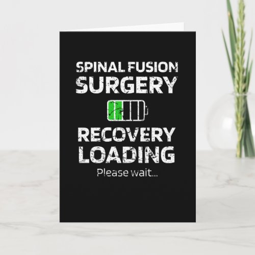 Spinal Fusion Recovery Gifts Spine Surgery Lumbar Card