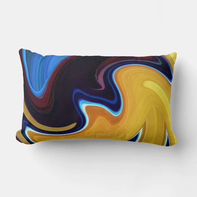 Spinart! Stir Crazy Lumbar Pillow (Front)