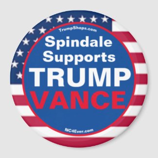 Spindale Supports TRUMP VANCE Refrigerator Magnet