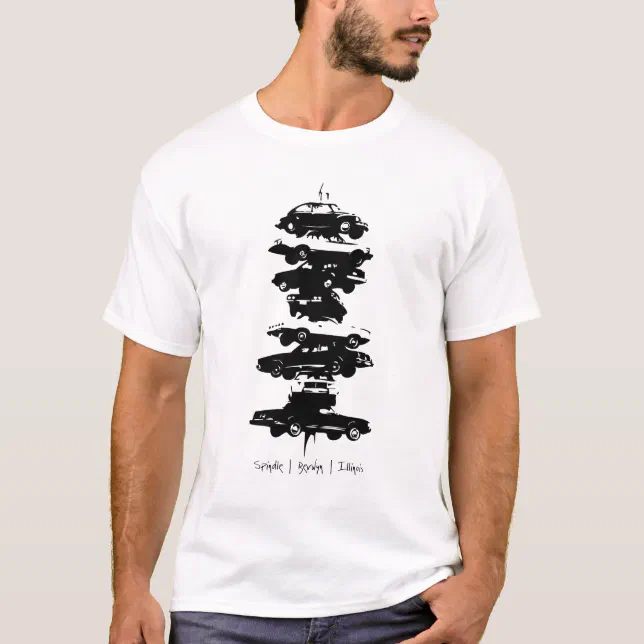 Spindle Berwyn Illinois car sculpture tshirt Zazzle
